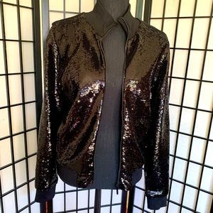Ralph Lauren Sequin bomber jacket
